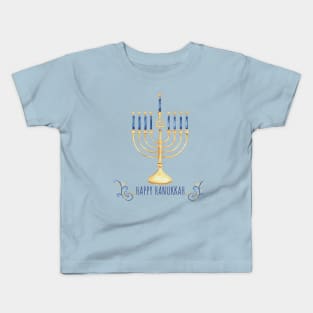 Hanukkah Watercolor B Kids T-Shirt